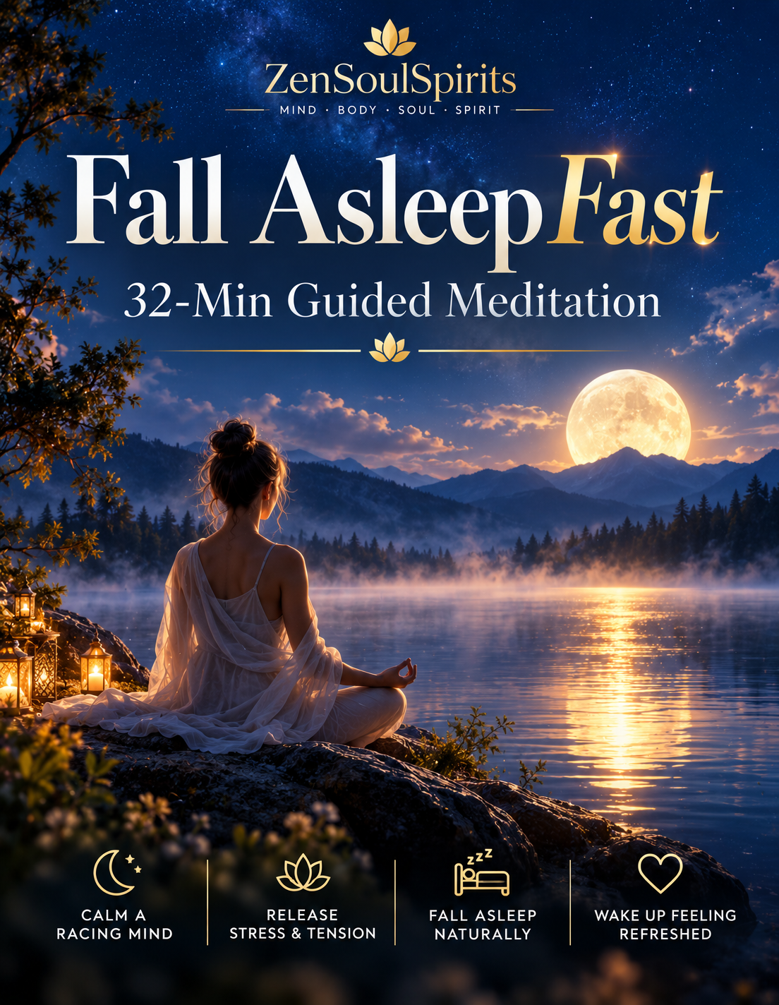 Fall Asleep Fast – Deep Zen Journey (32-Minute Guided Meditation)